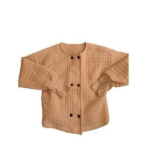 Vintage Carter's Quilted Cardigan Sweater 5 Made in‎ the USA Classic Casual